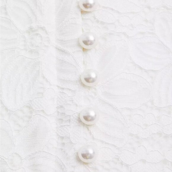 NWT Torrid Special Occasion Ivory Lace Mermaid Formal Gown - Picture 3 of 7